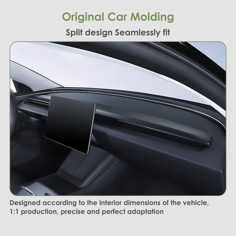 2pcs/Set Dashboard Panel Wrap Decor Cap for Tesla Model 3/Y Highland Juniper