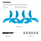 x xotic tech Propellers Replacement Compatible with DJI Avata 2, 3032S Low-Noise Spare Blades Props Wings Drone Accessories(4PCS)