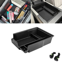 Center Console Armrest Box Secondary Storage Coin Holder Tray Organizer w/Black Anti-Dust Mats , Compatible with Hyundai Palisade 2020-2022