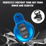 x xotic tech ABS Key Fob Cover Case Shell Holder Protector Compatible with MINI Cooper 3rd Gen F55 F56 F57 F54 Clubman, Gen2 F60 Countryman Smart Key