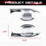 4PCS Exterior Door Handle Bowl Cover Trim For Toyota Highlander 2020-up, Carbon Fiber Pattern