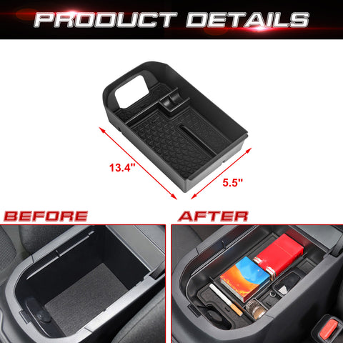 Anti-slip Armrest Secondary Storage Tray Organizer For Toyota RAV4 2019-2023