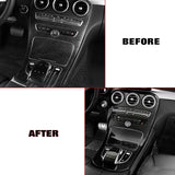 Console Gear Shift Frame Armrest Box Release Button Decor For Benz C GLC Class