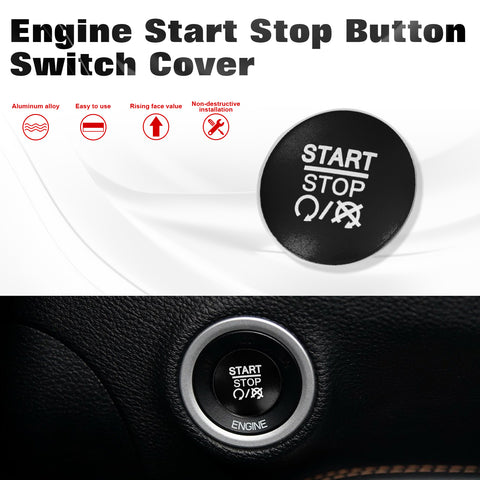 Alloy Engine Start Stop Push Button Cover For Dodge Charger Challenger 2010-2022