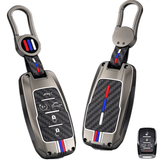 Gunmental Heavy Duty Remote Key Fob Cover Case w/Keychain for RAM 1500 2500 3500