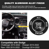 Keyless Engine Push Start Button & Surrounding Ring For Dodge Charger Challenger