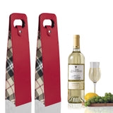 Portable Bottle Wine Gift Bag Champagne Beer Holder for Picnic Party, Christmas