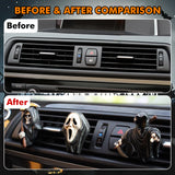 Skull Car Air Fresheners Vent Clips for Halloween Car Interior Decorations