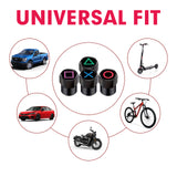 x xotic tech 4pcs Korean Game Style Tire Valve Stem Cover Caps Anodized Aluminum Alloy, Corrosion Resistant Leak-Proof Wheel Valve Cap Set, Universal for Cars Trucks Motorcycles SUVs