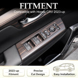 Wood/ Carbon Look Window Control Panel Cover Switch Trim For Honda CRV 2023-2027