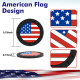 2.75 Inches USA Flag Style Anti Slip Drink Cup Holder Insert Mat Universal Fit