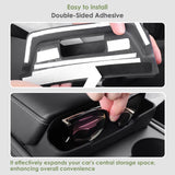 Armrest Box Key Card Phone Holder Storage Container For Tesla Model Y 2020-24