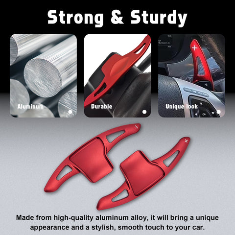 Aluminum Paddle Shifter Extension Decoration Cover For Ford Explorer 2013-2019