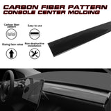 Carbon Fiber ABS Console Steering Wheel Paddle Shifter Trim For Model 3 Y 17-20