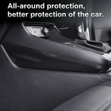 Wood/ Carbon Look Gear Shift Box Side Stripe Cover Accessories For Honda CRV 23+