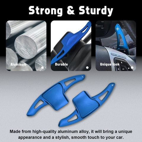 Aluminum Paddle Shifter Extension Decoration Cover For Ford Explorer 2013-2019