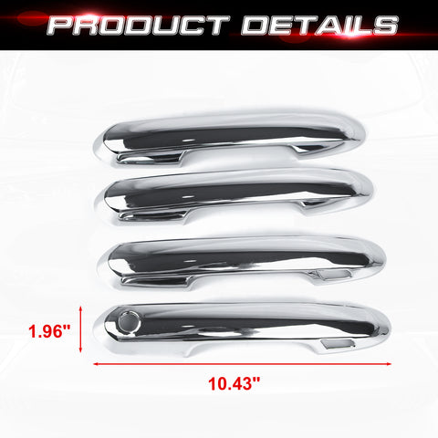 4PCS Exterior Door Handle Cover Trim For Toyota Highlander 2020-up, Carbon Fiber Pattern