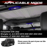 x xotic tech Dome Light Cover Trim Set Decoration Compatible with Jeep Wrangler JL JLU 2018-2023 & Gladiator JT 2020-2023 Interior Accessories(3Pcs)