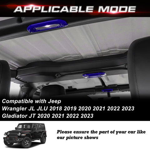 x xotic tech Dome Light Cover Trim Set Decoration Compatible with Jeep Wrangler JL JLU 2018-2023 & Gladiator JT 2020-2023 Interior Accessories(3Pcs)