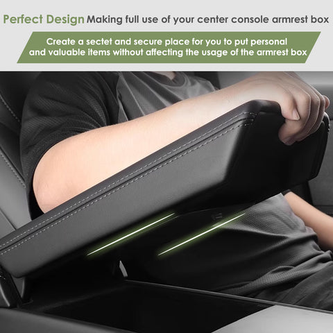 Center Console Organizer Armrest Hidden Storage Box For Tesla Model 3 Model Y