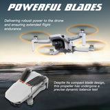 x xotic tech Mini Propellers Replacement Low-Noise and Quick-Release Blades Props Compatible with Mini 2 SE/Mini SE/Mini 2/Mini 4k Drone Screws