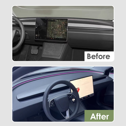 2pcs/Set Dashboard Panel Wrap Decor Cap for Tesla Model 3/Y Highland Juniper