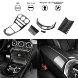 Set Armrest Storage Gear Box w/Clock Protective Cover For Mercedes C GLC Class