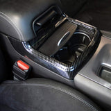 Carbon Fiber Texture Central Cup Holder Frame Trim Cover For Dodge Charger 2011-23