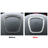 Steering Surrounding Ring Cover Trim, Aluminum Silver, Compatible with Audi A3 A4 A5 A6 A8 Q5 Q7