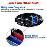 Tri-Colored Front Diamond Grille Strips Clip Cover For BMW 3 Series G20 2023-up