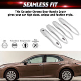 For Toyota Camry Corolla Chrome Exterior Door Handle Cover Trim Accessories