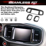 Dash Navigation Screen Air Vent Outlet Molding Cover For Dodge Charger 2015-23
