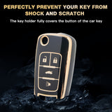 2X Flip Full Cover Remote Key Fob Cover For Chevrolet Camaro Cruze Equinox