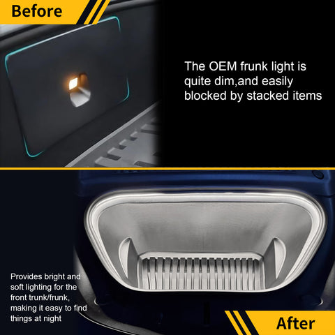 For Tesla Model X 2018-2020 Front Trunk Led Flexible Ambient Lights Decoration