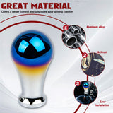 Universal Burnt Blue Alloy Round Ball Shape Car Gear Shift Knob Shifter Lever
