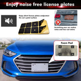 x xotic tech Anti Theft License Plate Screws Kit, Stainless Steel Bolt Fasteners Nut Kits for Car Tag Frame Holder, Tamper Proof Screws Mounting Hardware, 1/4"(M6) Security Screw Set, Rust Proof Screw Caps