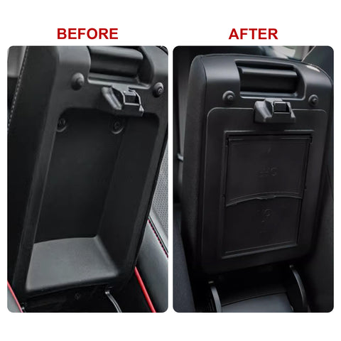Set Armrest Box Storage Case Center Console Holder Tray For Honda Civic 2022-up