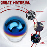 Universal Burnt Blue Alloy Round Ball Shape Car Gear Shift Knob Shifter Lever