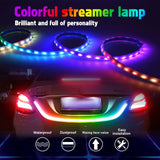 Multicolor RGB Trunk Tail LED Knight Rider Strip Brake Turn Signal Driving Light