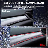 16.4 Ft Rhinestone Auto Dashboard Line Self Adhesive Molding Sticker Trim Strips