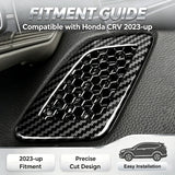 Wood/ Carbon Look Dash Side AC Vent Outlet Cover Accessories For Honda CRV 2023+
