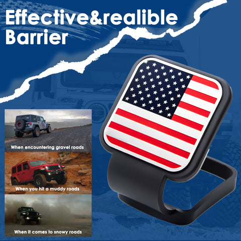 x xotic tech 2 Inch Universal American Flag Tow Hitch Covers, Trailer Hitch Cover Tube Plug Insert, Car Exterior Accessories, Receiver Tube Hitch Plug