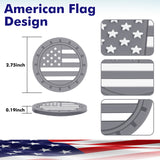 2.75 Inches USA Flag Style Anti Slip Drink Cup Holder Insert Mat Universal Fit