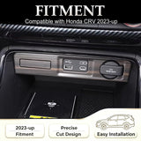 Wood/Carbon Look Console USB Port Charger Switch Panel Cover For Honda CRV 2023+