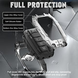 x xotic tech Mech Style Heavy Metal Key Fob Cover Compatible with Toyota Venza Sienna Tundra Prius RAV4 Land Cruiser Corolla Highlander Camry, Zinc Alloy Key Case Protector Shell Keychain(B-Style)