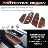 Peach Wood Grain Window Lift Button Control Panel Trim For Honda CR-V 2017-2022