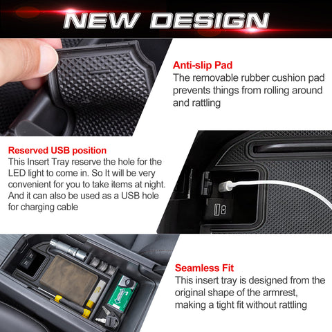 Center Console Organizer for Toyota Camry 2018-2024 Accessories Storage Tray