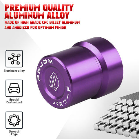 JDM Style Hood Vent Spacer Risers VTEC Solenoid Valve Cover Cap For Honda Acura