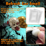 Skull Car Air Fresheners Vent Clips for Halloween Car Interior Decorations