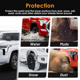 x xotic tech Mud Flaps Splash Guard Compatible with Toyota Tundra 2022-2026 Front & Rear Mudguards Fender Flare Dirt Slush Trap Protector Set Pickup Truck Accessories(4PCS)